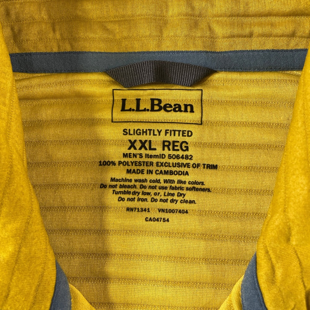 LL Bean Airlight Pullover Jacket Mens XXL Colorblock Ribbed Quilted Snap Outdoor - Picture 2 of 10